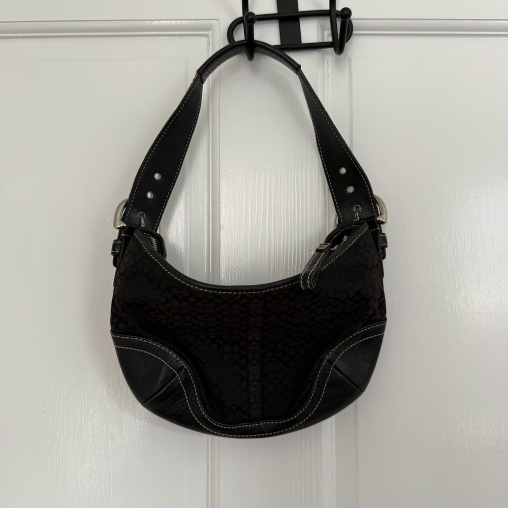 Vintage Coach Black Shoulder Bag